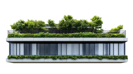 Modern green architecture urban environment building design sustainable living front view eco-friendly concept