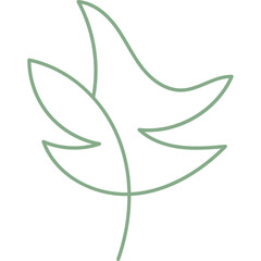 Abstract Plants Line