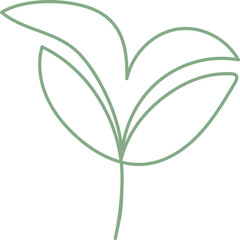 Abstract Plants Line