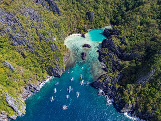Cadlao Lagoon at Cadlao Island, Palawan, Philippines