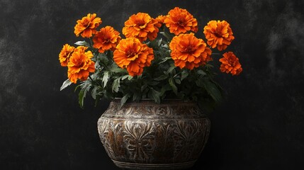 Orange Flower Arrangement