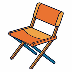 wooden chair isolated on white