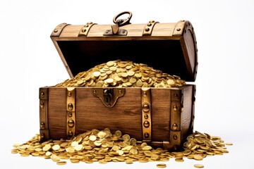 Treasure investment container currency.