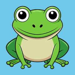 green frog cartoon