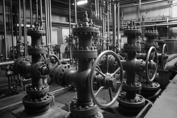 Fototapeta premium Industrial Pipe System