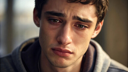 Fototapeta premium portrait of a depression young man
