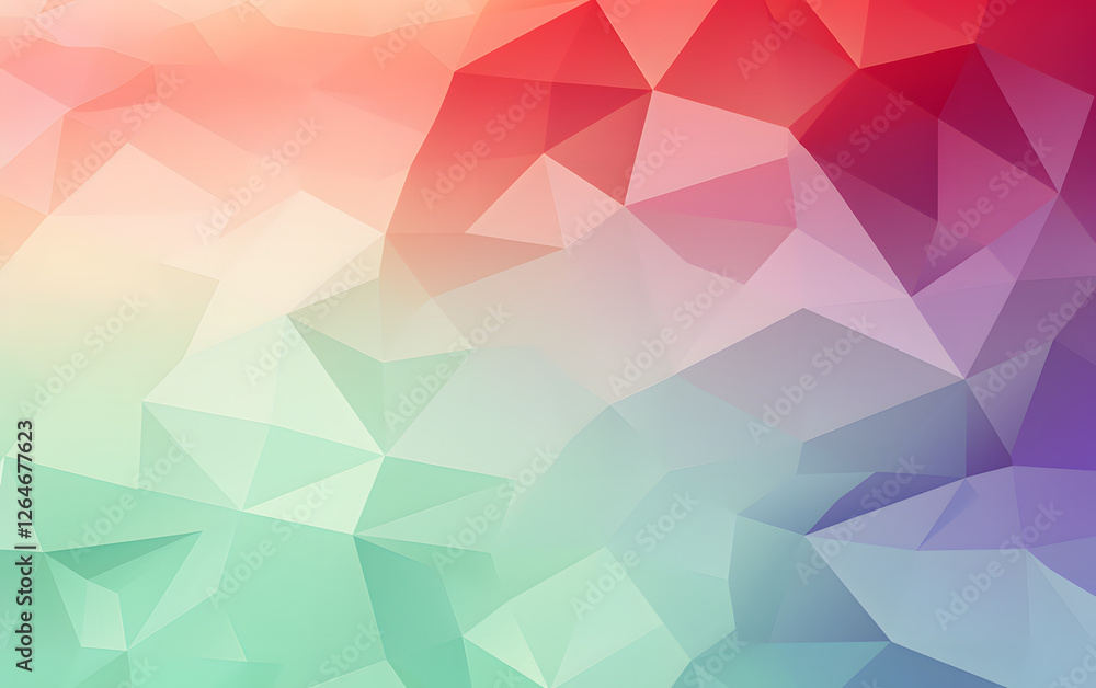 Fototapete multicolor polygonal illustration, which consist of triangles. geometric background in origami style