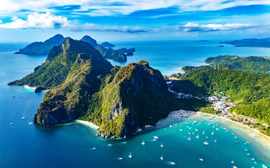 Corong Corong Beach in El Nido, Palawan, Philippines