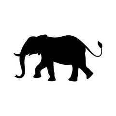Obraz premium Majestic Elephant Silhouette - Wild Safari Animal Art