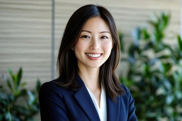 Fototapeta premium Businesswoman smiling