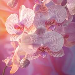 Elegant Orchid Display with Radiant Floral Hues