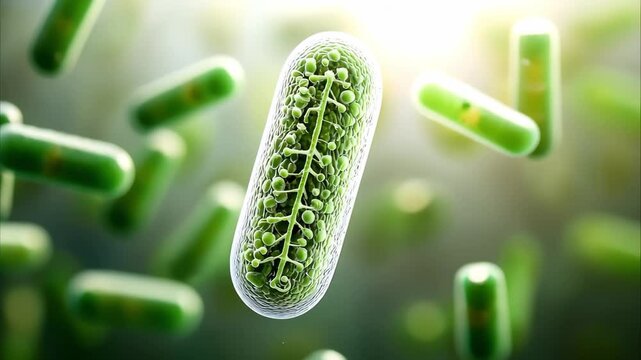 A detailed illustration of a chloroplast, the organelle responsible for photosynthesis in plant cells.