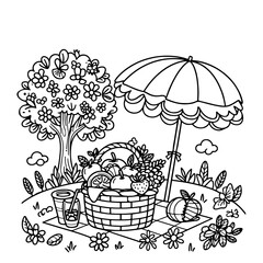 Line Art for Coloring Book 