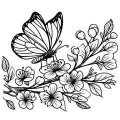 Line Art for Coloring Book 