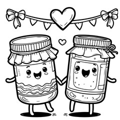 illustration of a jar of jam