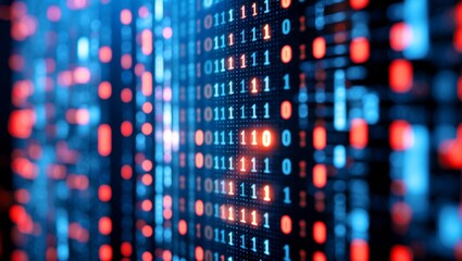 Abstract binary code visualization in digital analytics