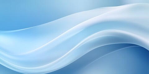 Naklejka premium Blue wave abstract background, flowing design, website header
