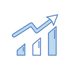 Growth Chart vector icon