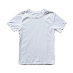 Fototapeta premium White T-shirt mockup, black background, apparel design (32)