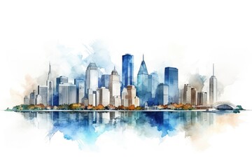 Fototapeta premium City architecture metropolis cityscape.
