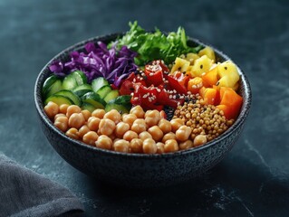 Naklejka premium Food Variety Bowl