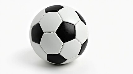 Naklejka premium Classic Black and White Football Soccer Ball