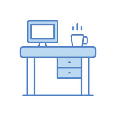 Office Desk vector icon