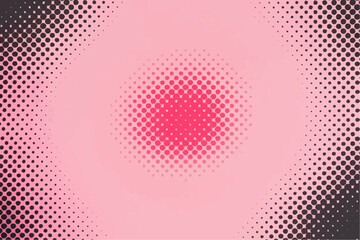 A gradient of pink tones with a central dot pattern, transitioning from deeper pink to a lighter shade, set against a dark background