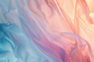 Obraz premium Abstract background with a blue and pink swirl in pastel colors, lightness, tenderness, airiness, and elegance.