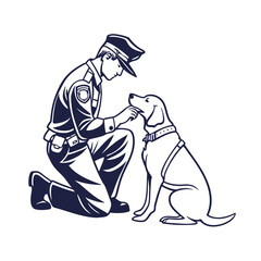 Animal rescue themed vector illustrations.