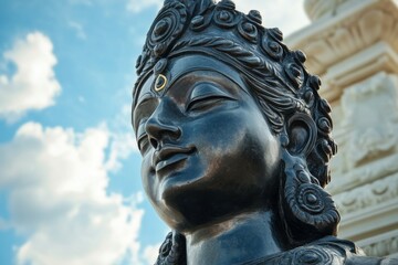 Dev: Statue of Shani Dev Symbolizes Hindu Spirituality and Worship