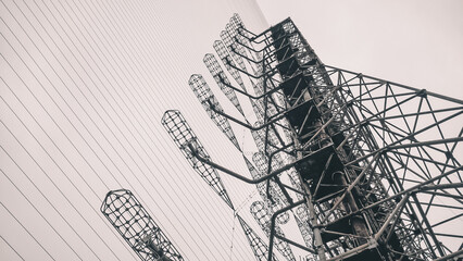 destroyed structures of industrial power engineering in Ukraine