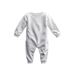 White baby onesie mockup, studio shot, black background, apparel design