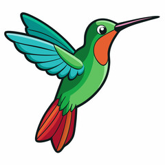 Obraz premium hummingbird and flower