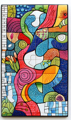 Carpet or tile patterns for interior decoration