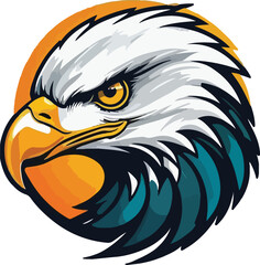 Eagle Colorful vector design, Eagle Illustration vector design, Eagle logo, icon Design