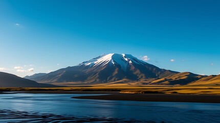 Fototapeta premium mt fuji in autumn landscape 