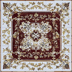 Naklejka premium Carpet or tile patterns for interior decoration