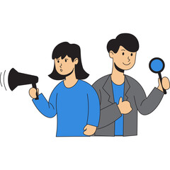 Work & Job Hiring Illustration