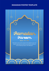 Ramadan poster or flyer designs for Islamic celebration