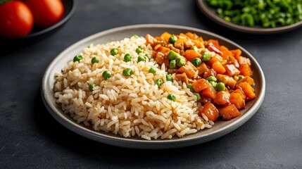 Japanese rice Delicious rice and vegetable dish