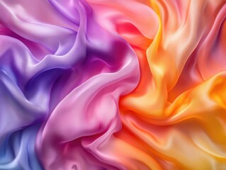 Obraz premium Multicolored Fabric Close Up