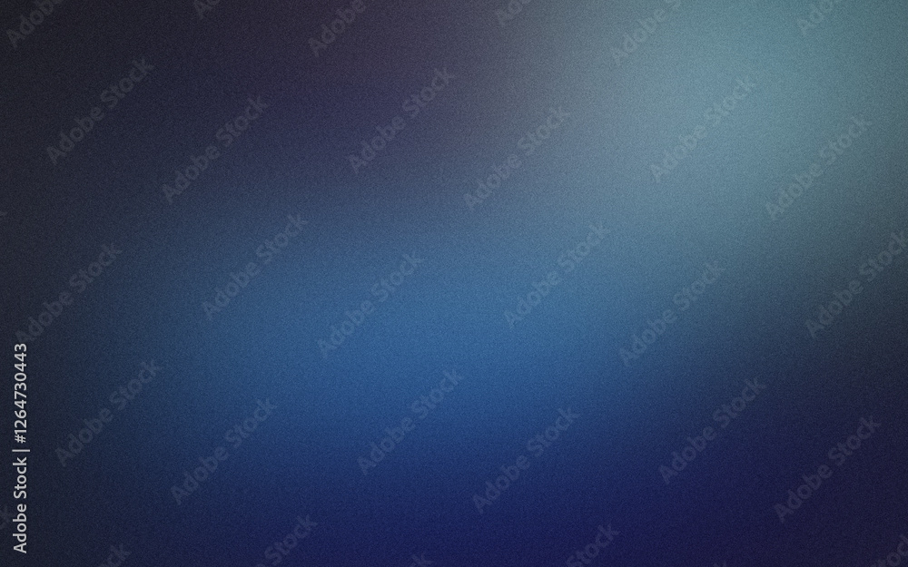 Poster Abstract gradient background with blue grainy effect. Blurred texture with digital noise. Generative Ai