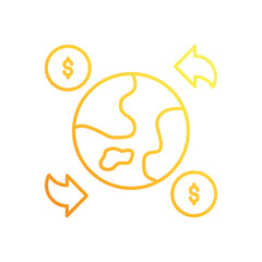 Money Transfer vector icon