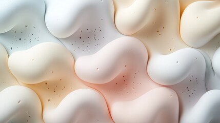 A soft, organic blob texture in pastel colors for a calming design.