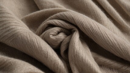 Soft fabric texture, cashmere textile, natural fiber cloth, beige fabric folds, woven material, smooth textile surface, organic fabric draping