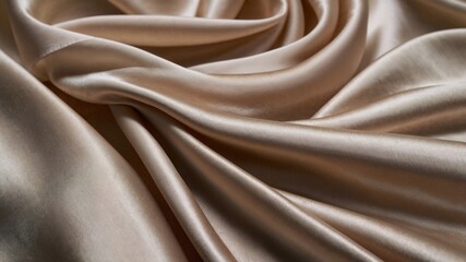 Silk fabric texture, luxurious textile, smooth satin material, elegant fabric draping, soft and shiny cloth, folded silk background, flowing textile waves, silky smooth surface, high-quality fabric