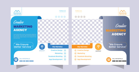 Professional Marketing Agency Flyer Design Template for Business Promotion