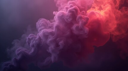 Moody Purple and Red Smoke Swirl Effect