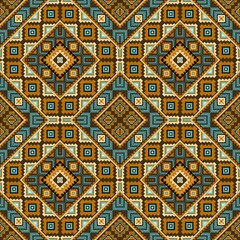 African ethnic fabric patterns with ancient Egyptian art, featuring magical brown tones ethnic in a geometric style. Ethnic Perfect for the textile industry, these designs capture the essence of cultu